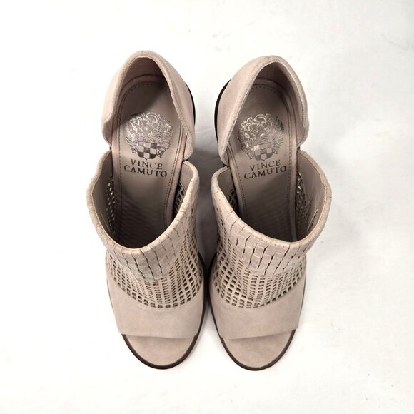 Vince Camuto Cream Ankle Booties - Picture 2 of 11